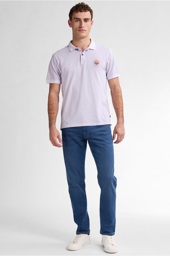 POLO MET RIBKRAAG M 1050 POL922 4111 LILAC GREY